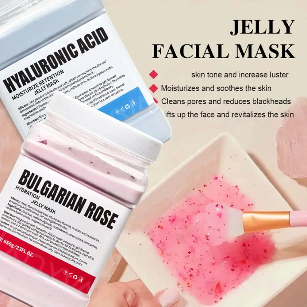 Gold Crystal Jelly Mask Powder 650g – Hydrate & Fade Wrinkles Facial Mask Powder Zpaxo