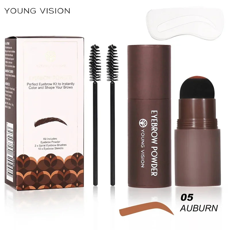 Eyebrow Stamp Waterproof Long Lasting Natural Brow Stamp Shaping Kit Shape Brow Stamp Contouring Stick Hairline 9 Colors Zpaxo 05