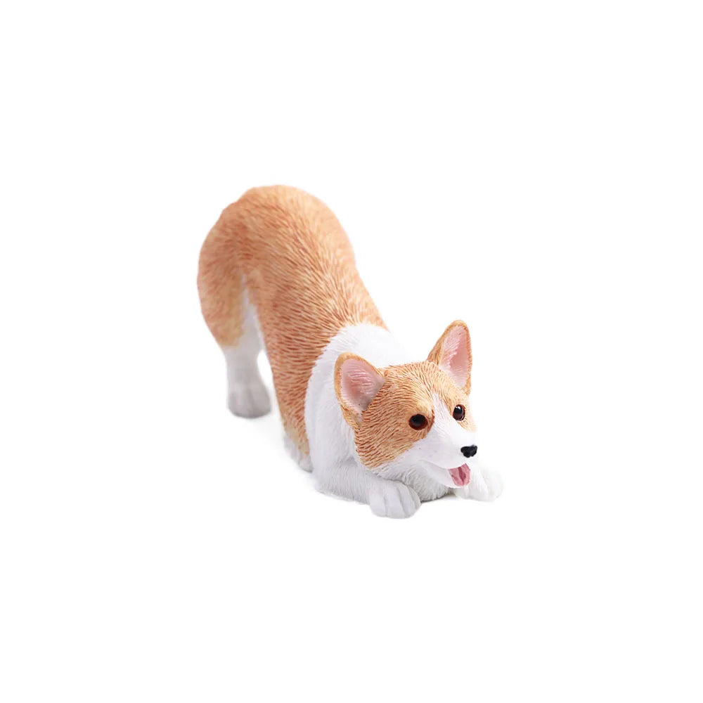 Auto Decoration Dog Doll Children's Resin Figures Mini Animal Car Zpaxo yellow 7