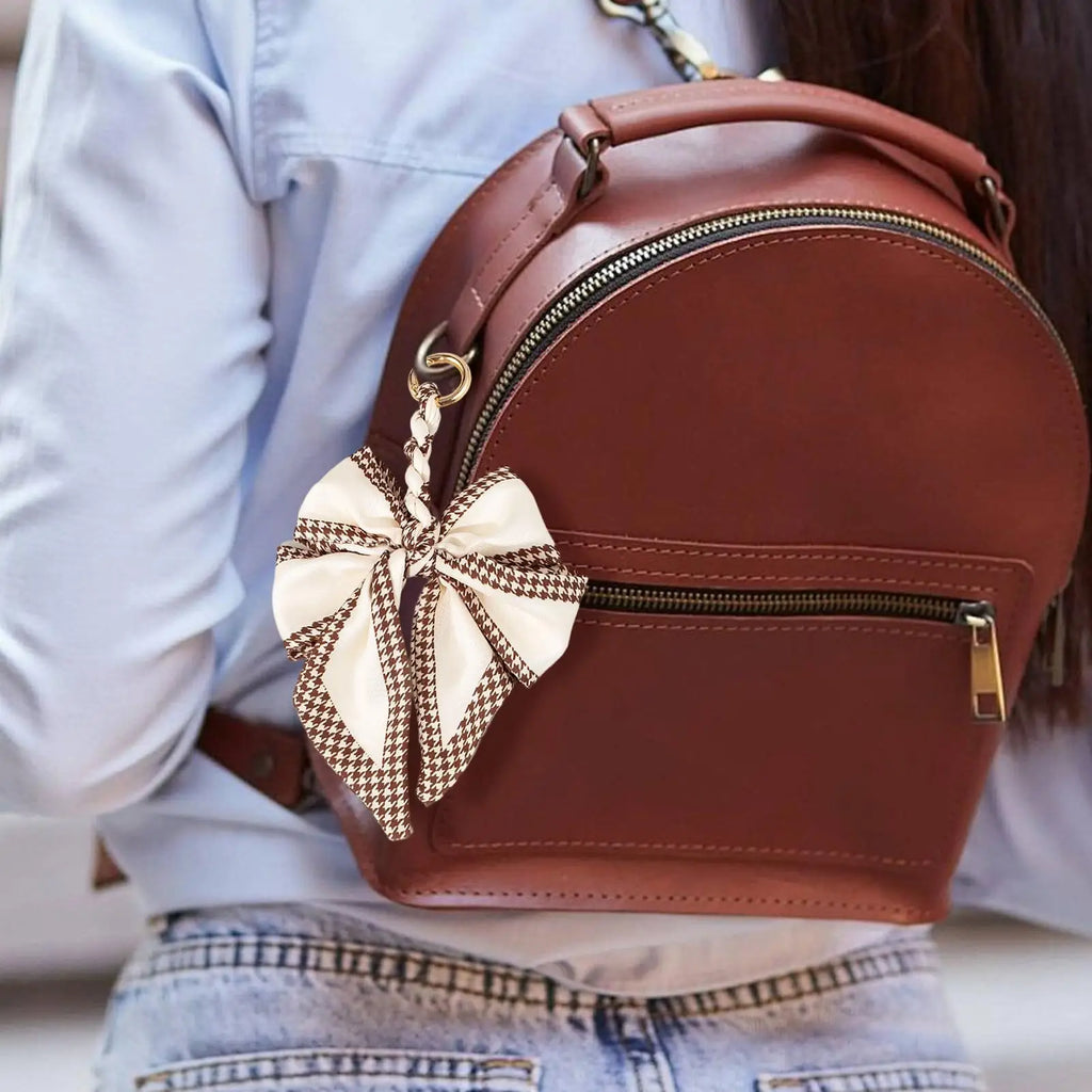 Bag Decoration Accessories Cute Bow Shape Keyring Keychain Bag Charm For Women For Adults Wife Girlfriend Indoor Outdoor Zpaxo