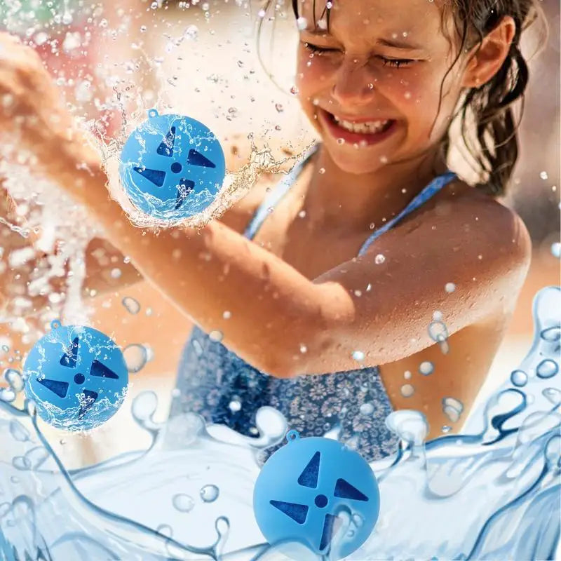Reusable Water Balloons For Kids Splashing Balls Set Of 5 Fun Reusable Cool Games Water Balloons For Summer Boys Girls Party Zpaxo