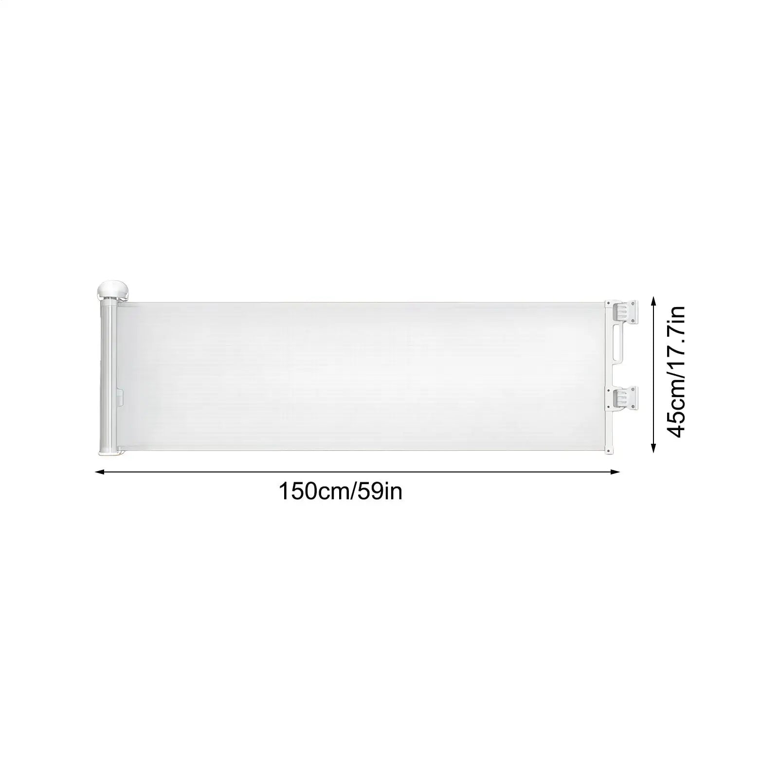 Retractable Pet Gate 17.7x59inch Enclosure Safety Fence Guard Retractable Pet Gates For Dogs For Indoor Outdoor Doorways Zpaxo
