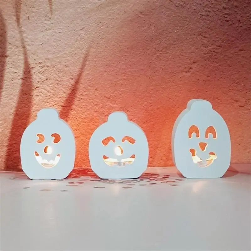 Halloween Themed Silicone Molds 4 Cavities Pumpkins Mould