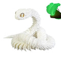 75cm 3d Printed Snake Desk Ornament Rotatable Office Realistic Snake Statue Table Decoration Landscape Figurines Accessorie Zpaxo Luminous green CN