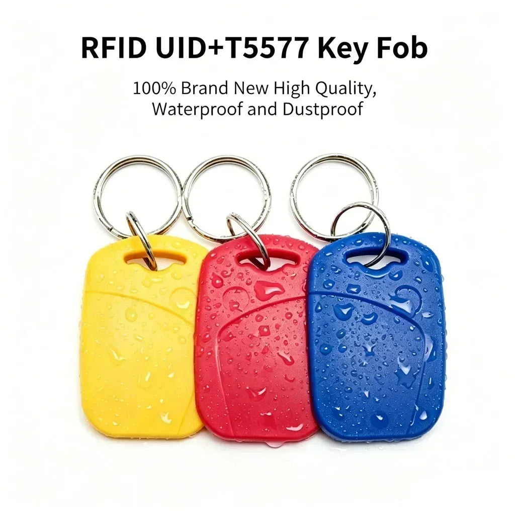 1 Dual Chip Frequency RFID Keyfob 125KHZ T5577 13 56MHZ UID Zpaxo