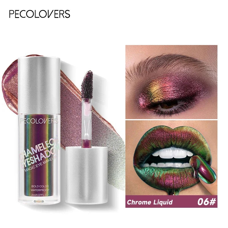 1 PC Powerful Color Chameleon Liquid Eyeshadow, Waterproof Sweatproof, Suitable for Bold and Exaggerated Makeup Zpaxo 06