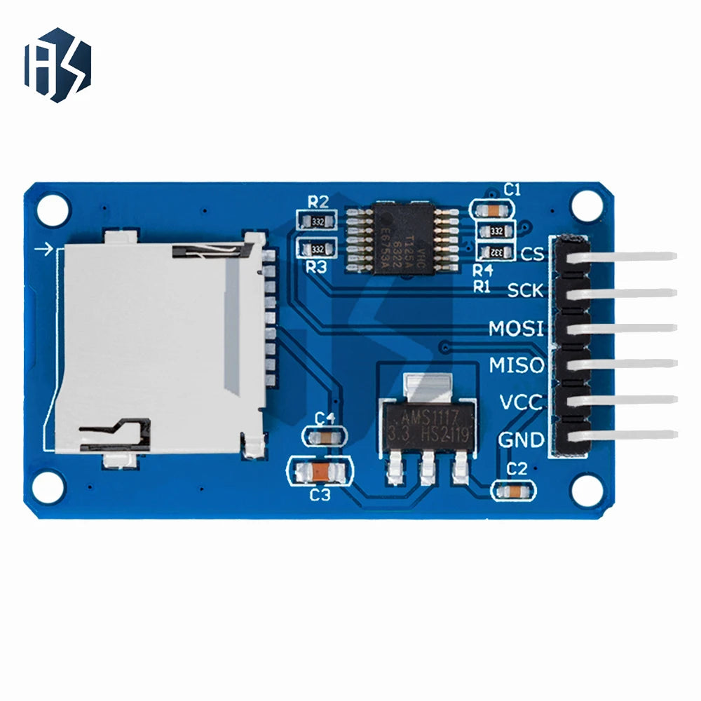 1PCS/5PCS Micro SD/TF Card Reader Module: SPI Interface with Level Shifter Chip for Arduino Compatible Zpaxo