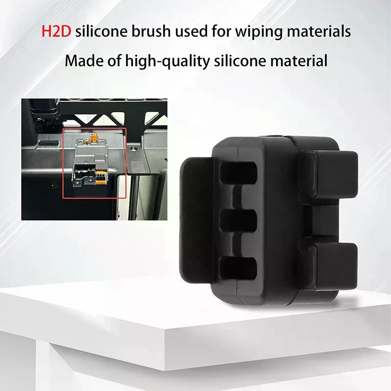 5Pcs Silicone Brush Nozzle Wiper Wear-resistant Hotend Nozzles Cleaning Tool For P2S/H2D/H2S 3D Printer Accessories Zpaxo