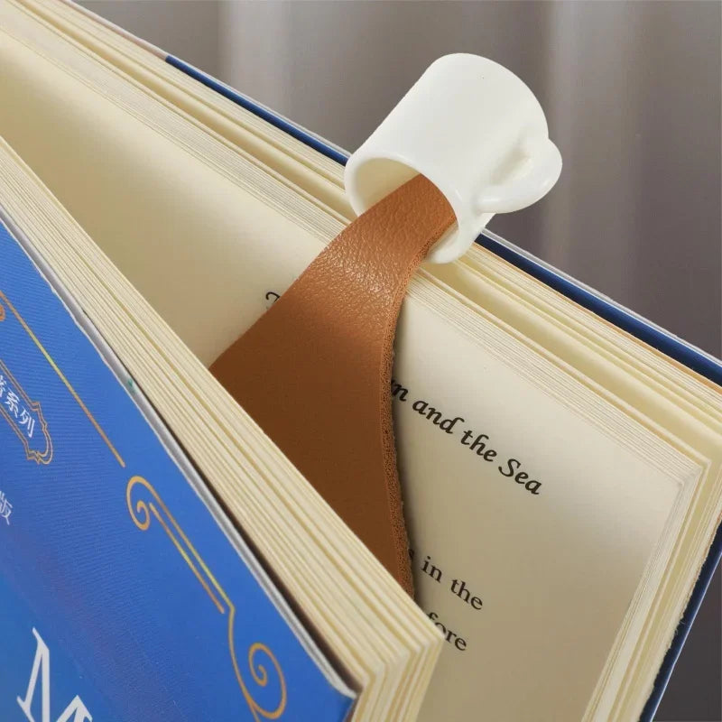 Coffee Cup PVC Bookmark – Gift for Book & Coffee Lovers Novelty Bookmark Zpaxo
