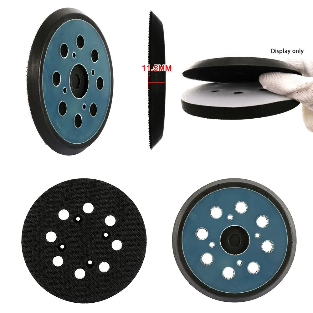 125mm Sanding Backing Pad Electric Tools 5 Inch 8 Holes Backup Stick Polishing Machine Sander Disk Discs Porter Pad Hook Loop Zpaxo