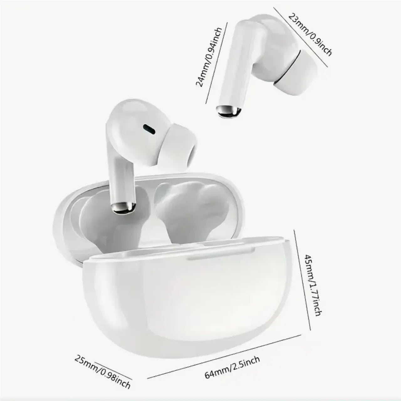 Bluetooth Earphones Wireless Headset Noise Cancelling Earbuds Mic