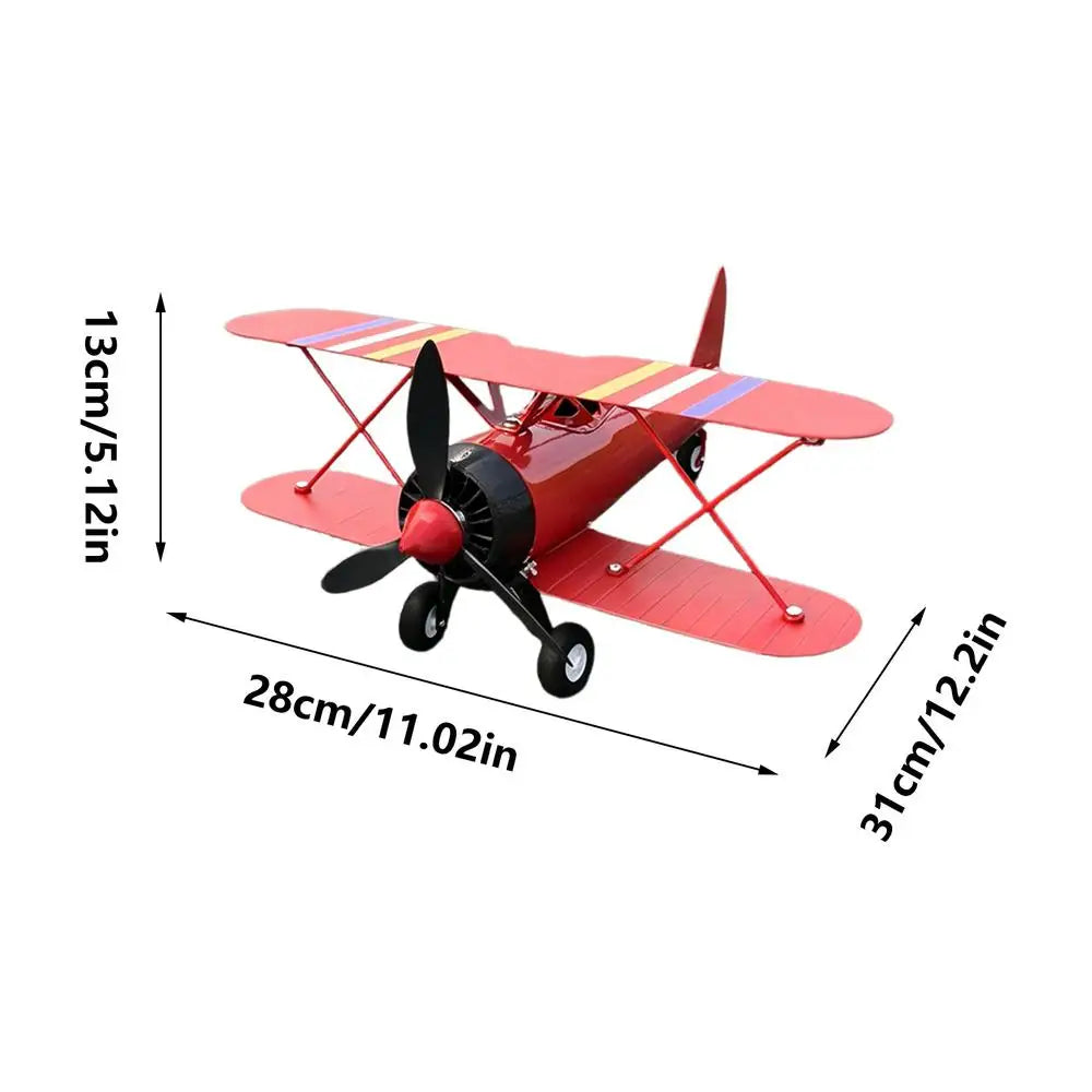 Airplane Weathervane Metal Windmill Wind Measuring Tool Spinner Lawn Zpaxo Red China Mainland
