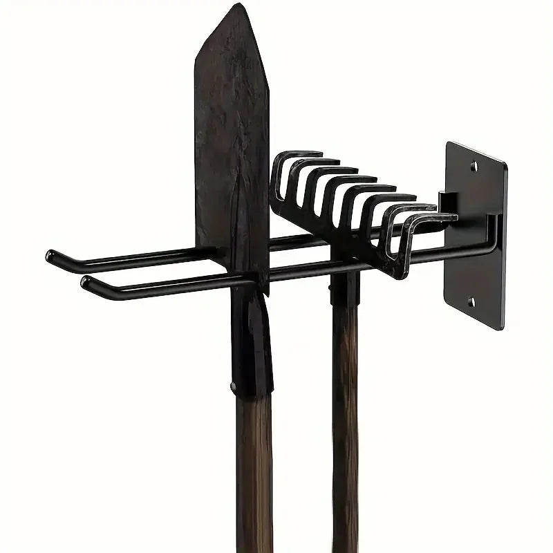 Metal Wall Hook Rack – Garage & Garden Tool Organizer Wall Tool Organizer Zpaxo