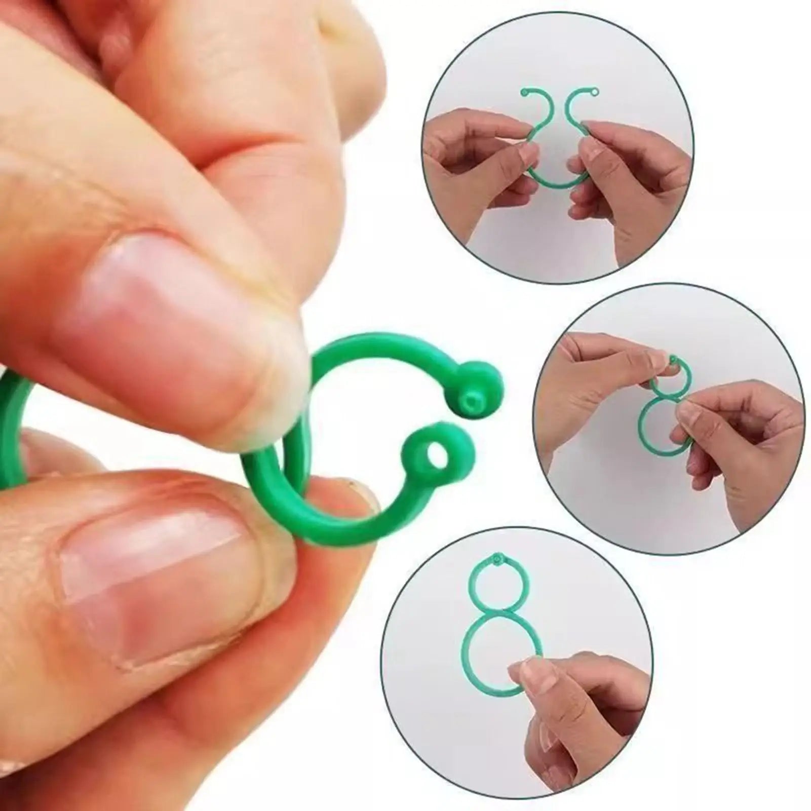 100-Pack Reusable Vine Plant Clips – Garden Support Clips Plant Support Clips Zpaxo