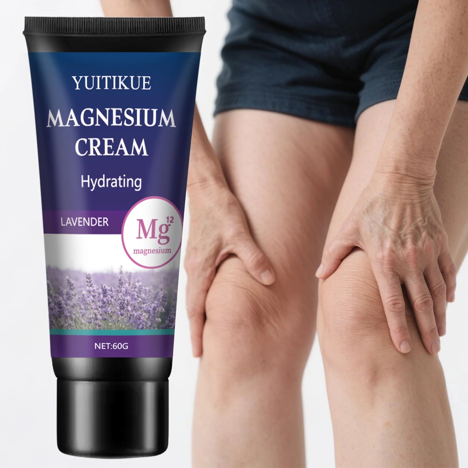 YUITIKUE Magnesium Cream 60g | Joint & Muscle Relief, Lavender Magnesium Body Cream Zpaxo