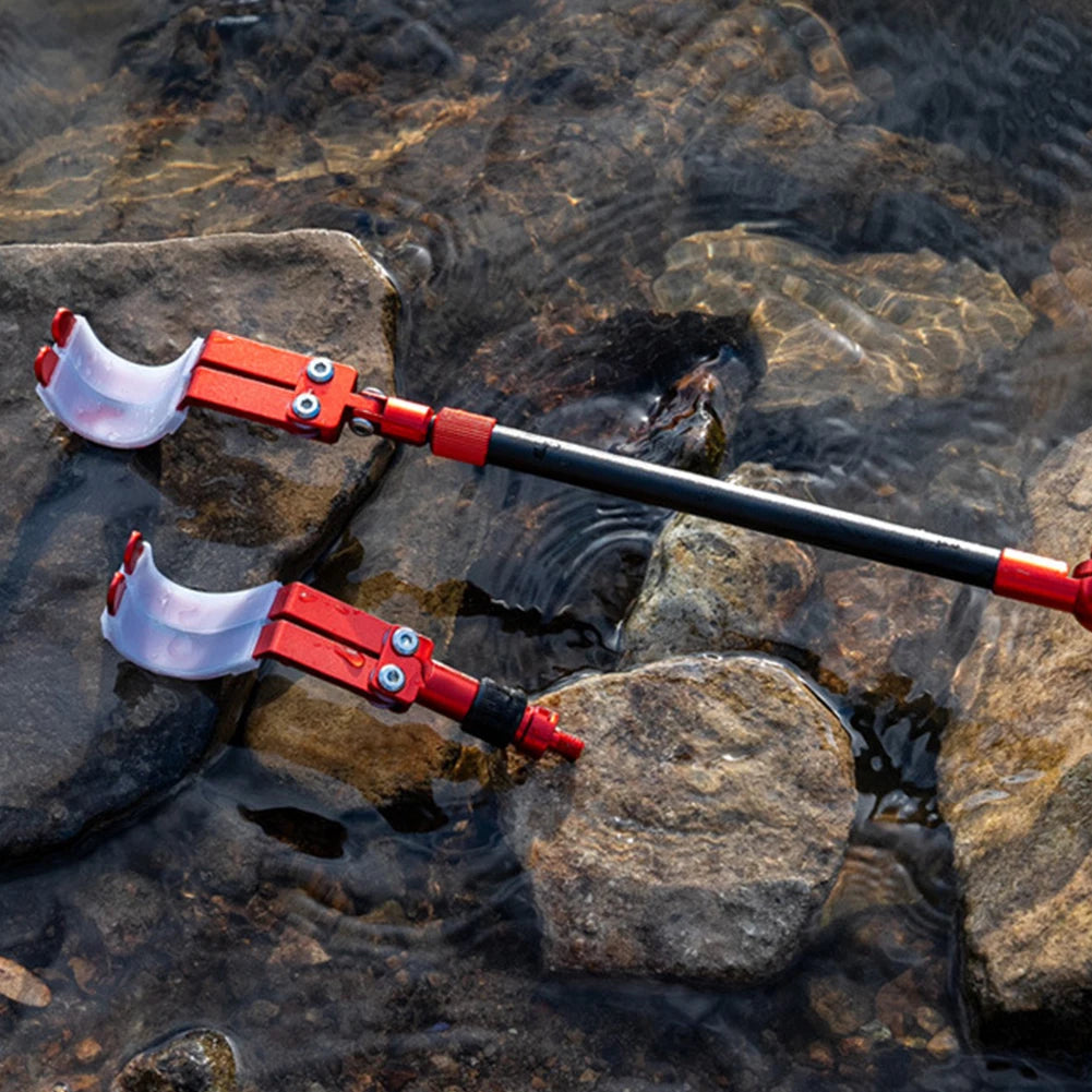 Portable Fishing Rod Holder Hold 2 Rods Adjustable Pole Holders