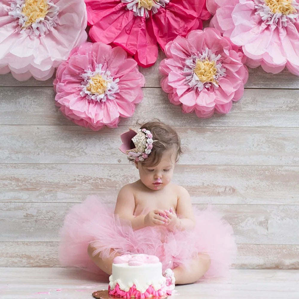 Baby Birthday Party Hat Crown 1 2 3 Year Girl Princess Headband Kids