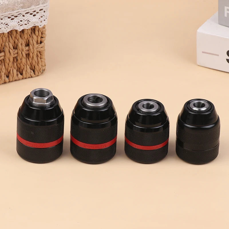 Keyless Metal Ratchet Drill Chuck Quickly Converts Self-locks Ease Use Zpaxo