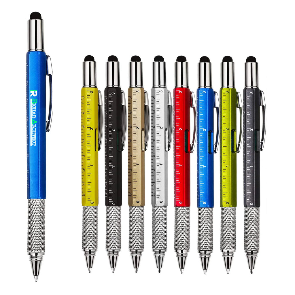 7 in1 Multifunction Ballpoint Pen Modern Handheld Tool Measure Zpaxo