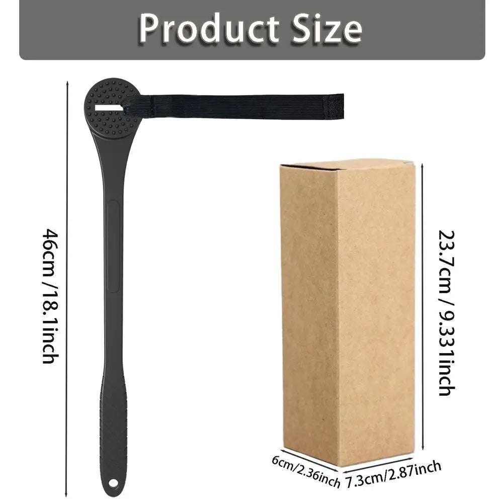 Multi-Function Handle Bandage for Shaver Hair Brush Lotion Applicator Back Hair Shaver Body Shaver Versatile Accessory Zpaxo Black