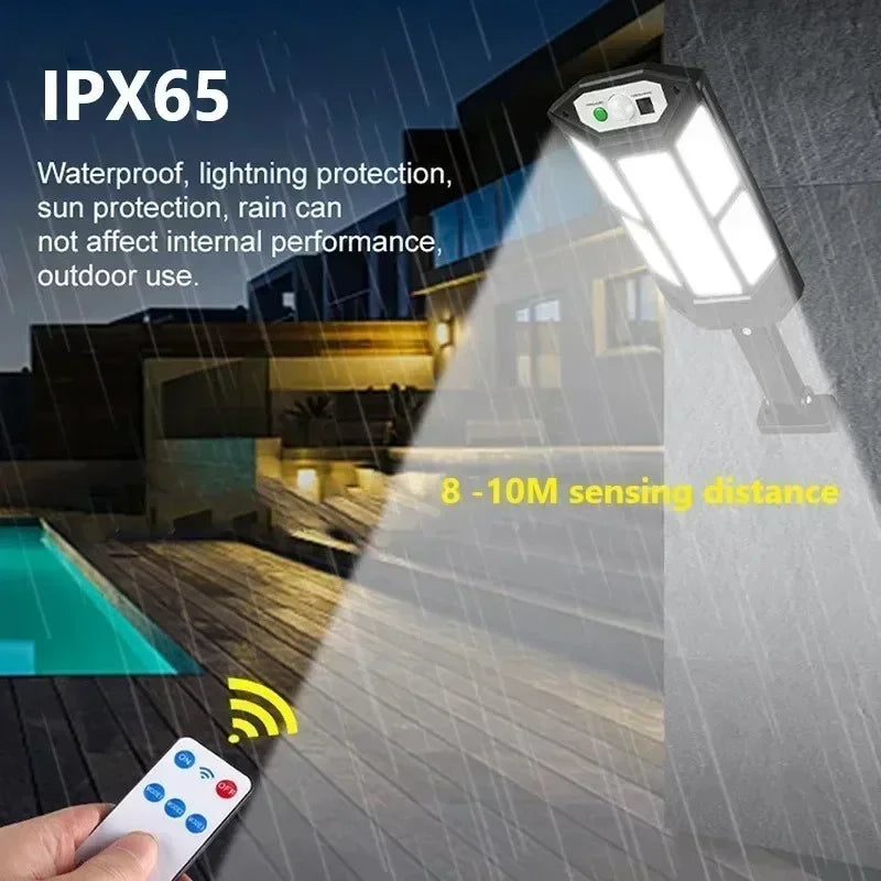 15000LM Solar Wall Light – 240° Motion Sensor & IP65