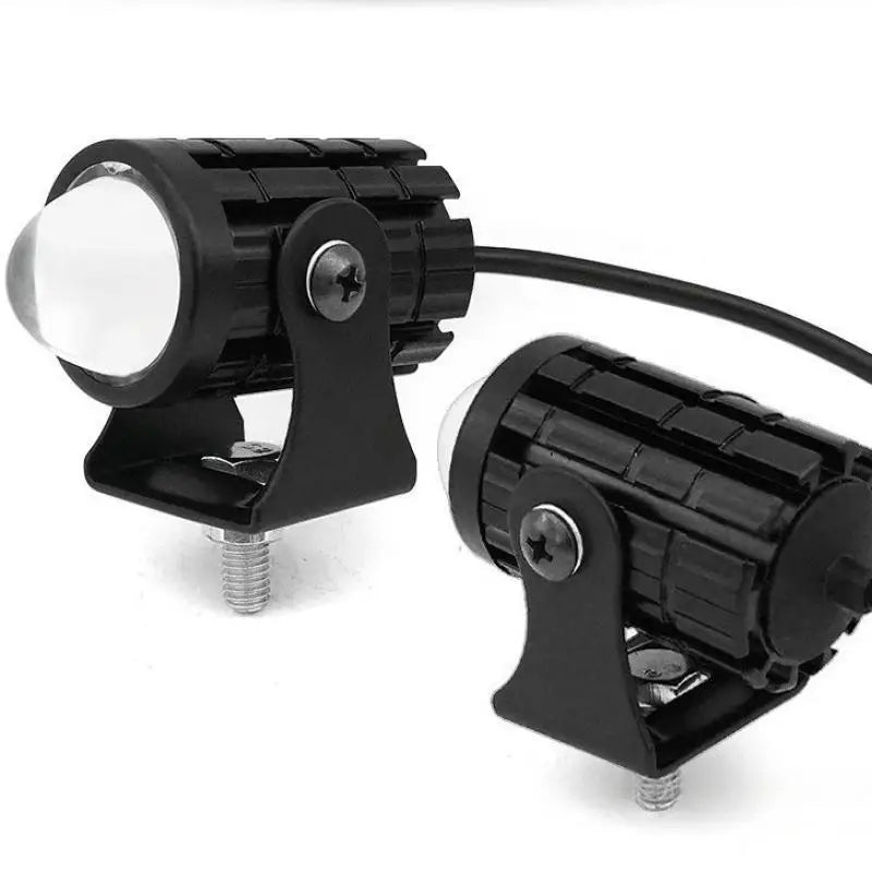 Dual Color LED Motorcycle Spotlights – 12V Mini Driving Lights