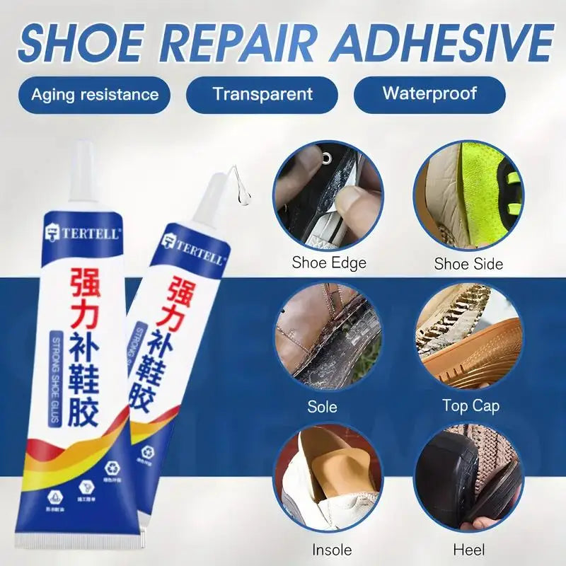 Professional Shoe Repair Glue (60ml) | Strong elastic adhesive for sports shoes, synthetic leather and accessories. Zpaxo