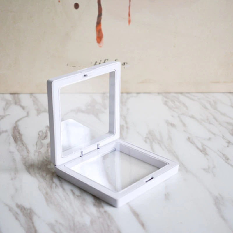 Suspended box dust-proof PE film jewelry, lipstick, accessories, wearing armor storage packaging gift box Zpaxo color a 9x9x2cm