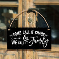 Wooden Hanging Plaque Jute Rope Blackboard Surface Home Decor Wall