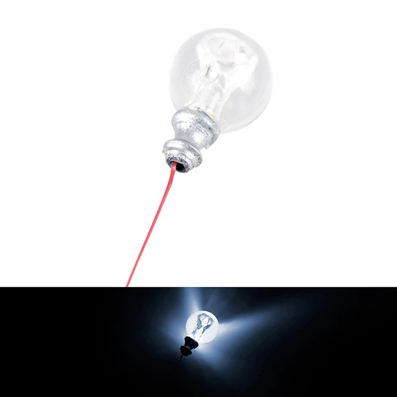 ▶Warm White Model Street Light 1:87 Scale Model Miniature Wall Lamp Posts LED Ceiling Lamps Lighting Dollhouse Decoration Zpaxo White