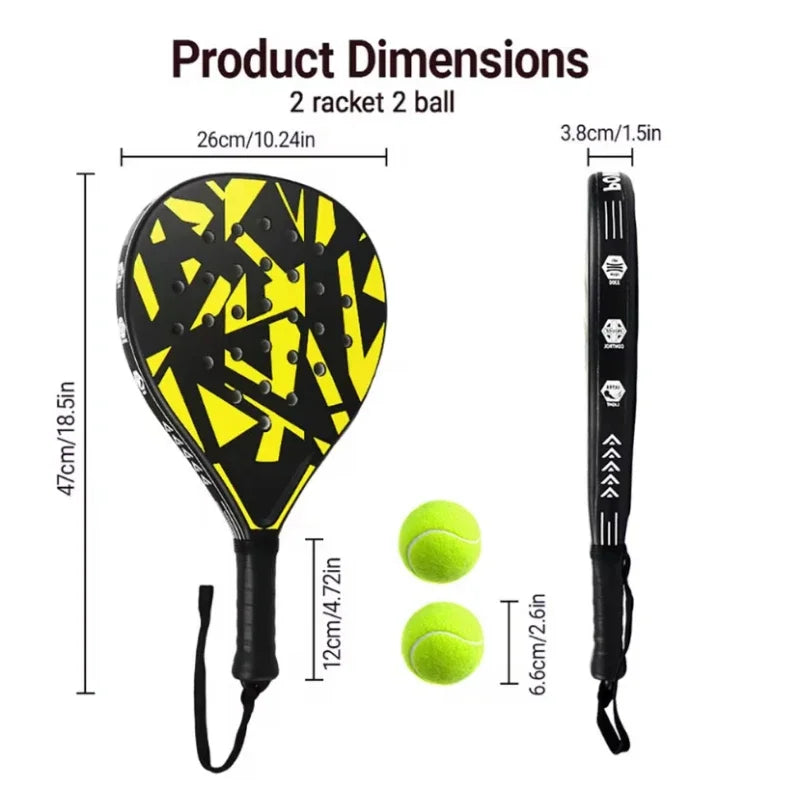 Zpaxo Padel Tennis Racket – EVA Foam Core, Lightweight Unisex
