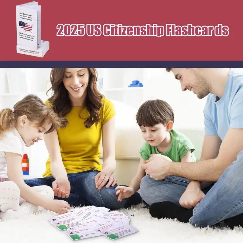 US Citizen Test Flash Cards 2025 Citizenship Exam 2025 Guide Card Bilingual Flashcard Set With 100 Questions And Answers English Zpaxo