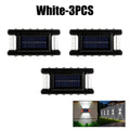Outdoor Solar Wall Lamp Rainproof Design Garden Courtyard Light Fence