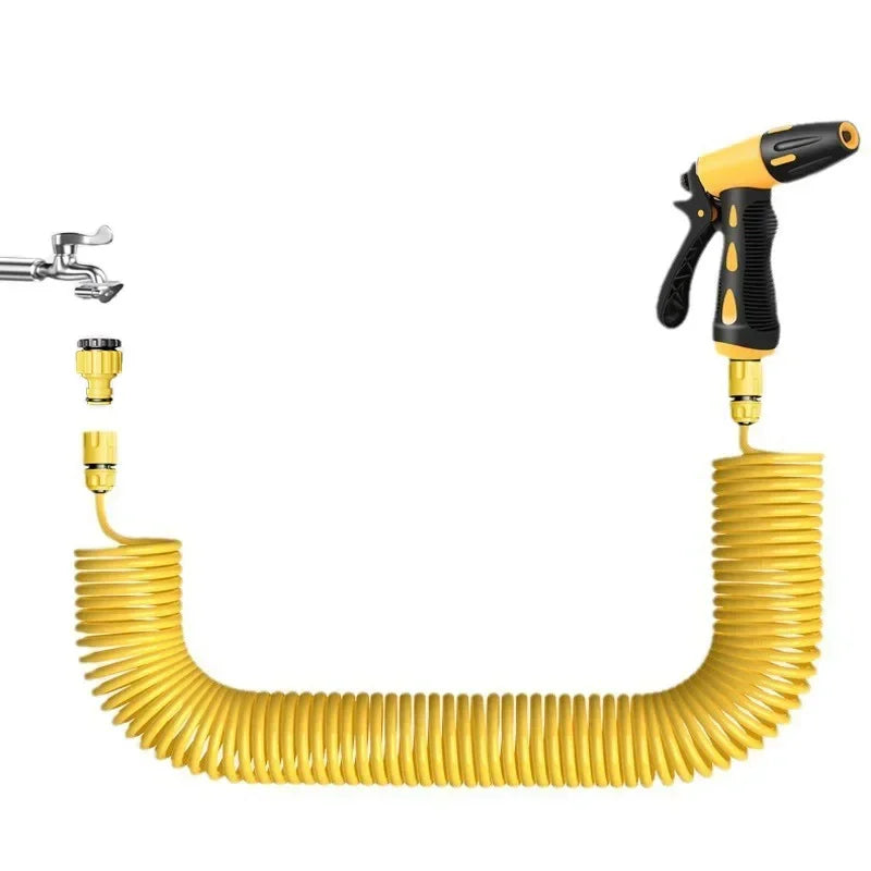 Telescopic Car Wash Hose 10–30M | High-Pressure Nozzle Set
