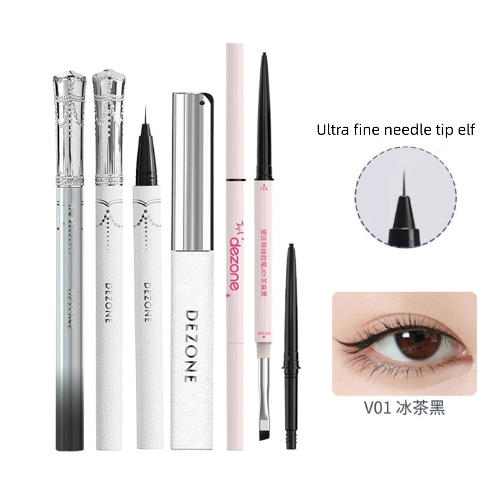 DEZONE Needle Tip Fairy Eyeliner Pencil Lower Eyelash Precise Outline Zpaxo