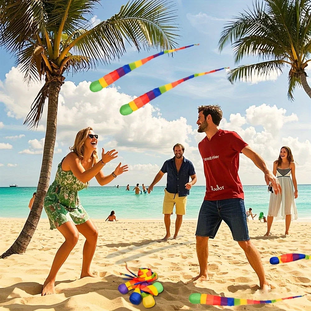 1/3pcs Outdoor Meteor Ball Throwing Sandbags Colorful Ribbon Soft Wind Resistance Ball Sensory Integration Training Equipment Zpaxo