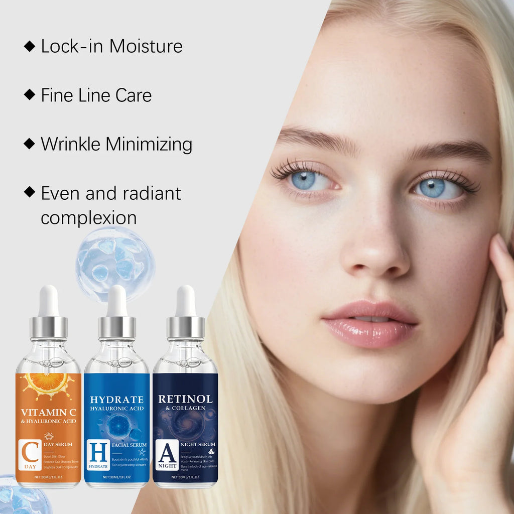 Hyaluronic Acid, Retinol & Vitamin C Face Serum 30ml Face Serum Zpaxo