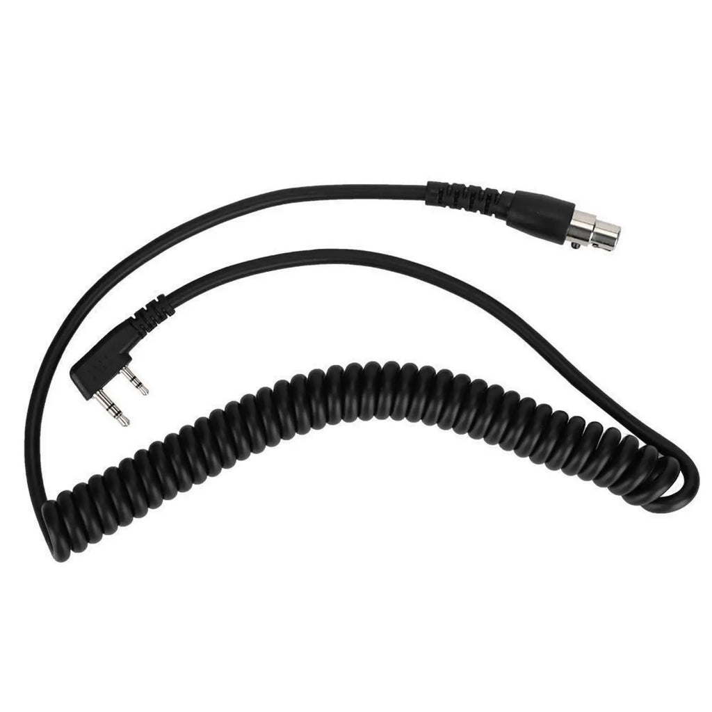 CC-MOT Coil Cord K Cable HYT Kenwood Relm Baofeng 2-Pin 5-Pin Two-way