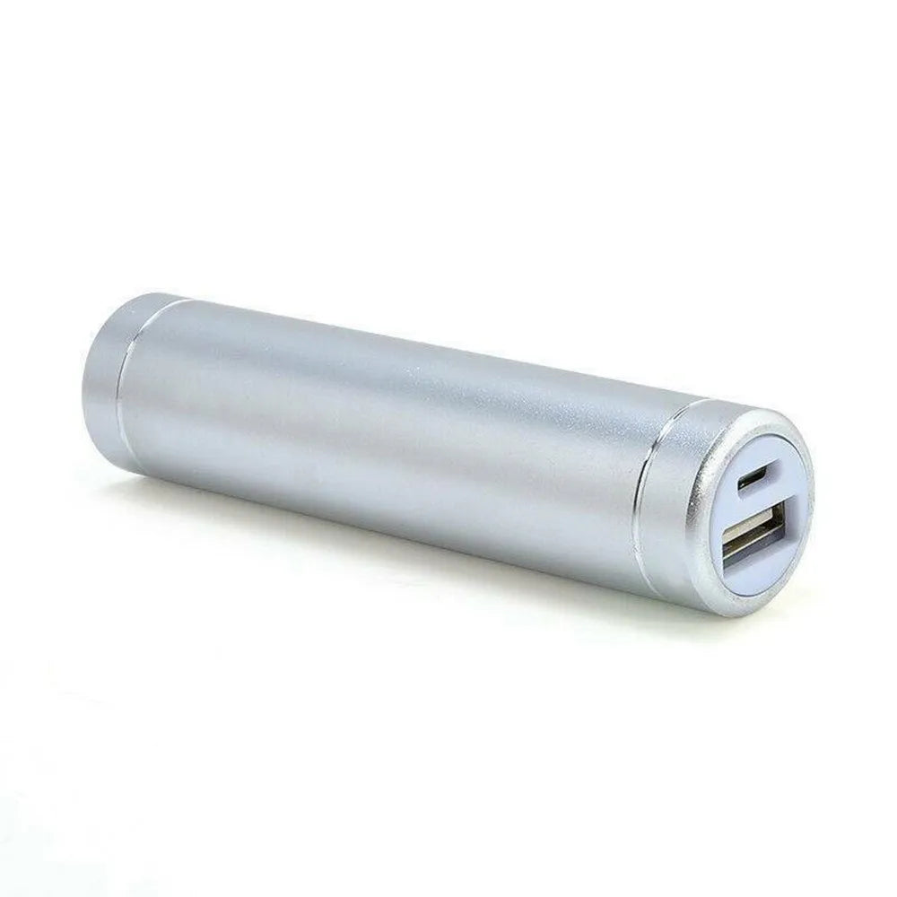 Metal USB 5V Power Bank Box 1X 18650 Battery DIY Charger Cell Phone Zpaxo Silver