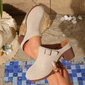 2026 Women High Heel Sandals Summer High Heels Sandals Chunky Open Toe Slippers Female Fashion Casual Slingback Shoes for Women Zpaxo Beige 38