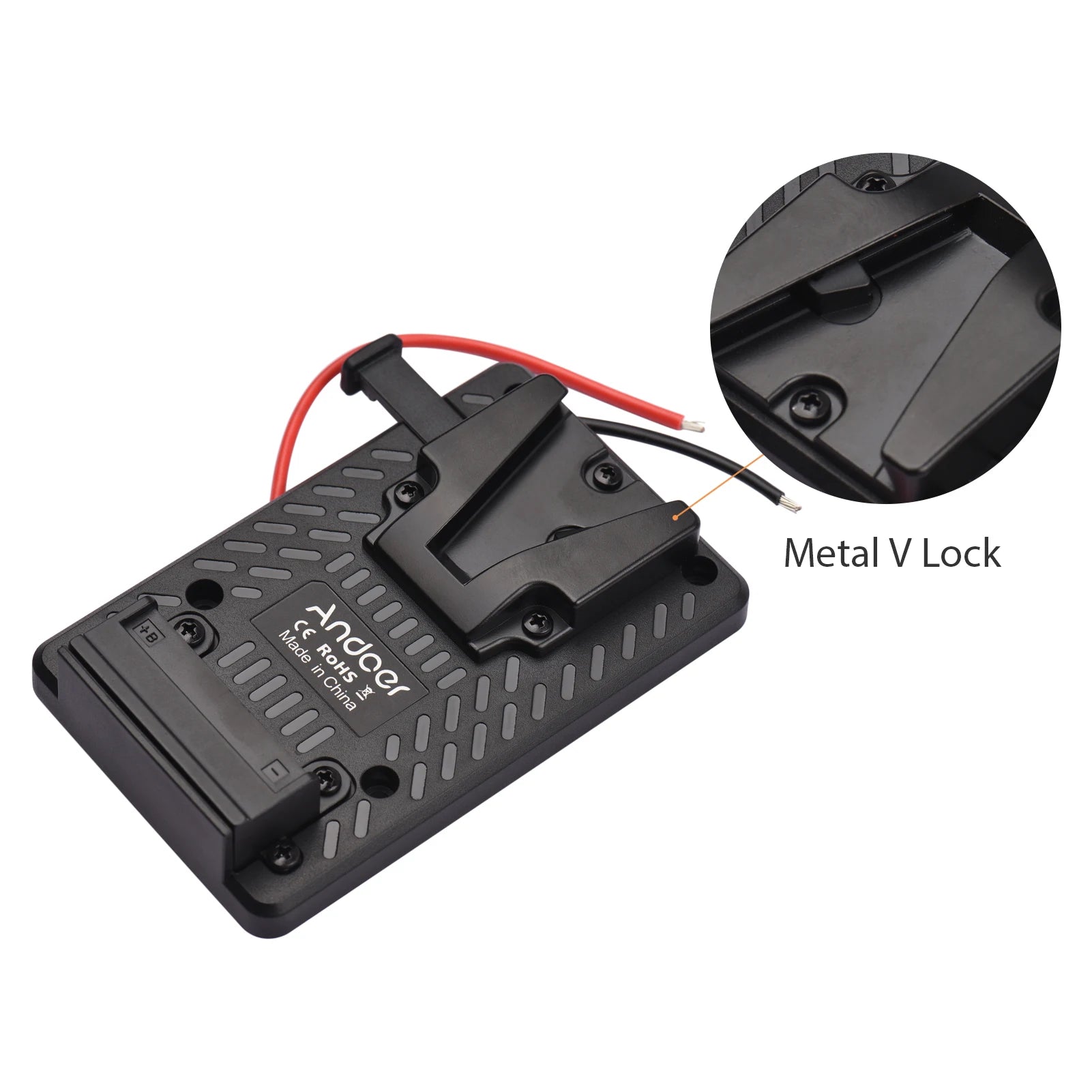 Andoer V-lock Battery Back Plate Adapter Replacement Sony V-mount