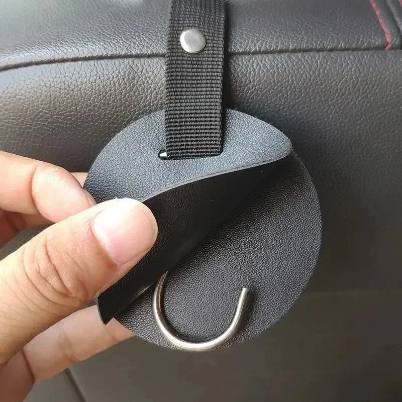 Car Headrest Hook – Hidden 360° Rotating Back Seat Hanger