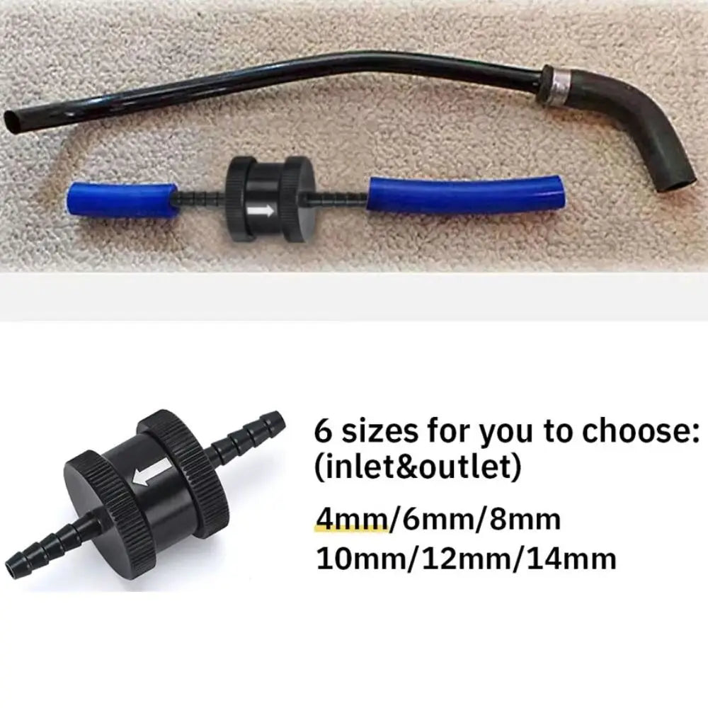 Aluminum Alloy One Way Check Valve 4 6 8 10 12 NRB Rubber O Ring Fuel Zpaxo