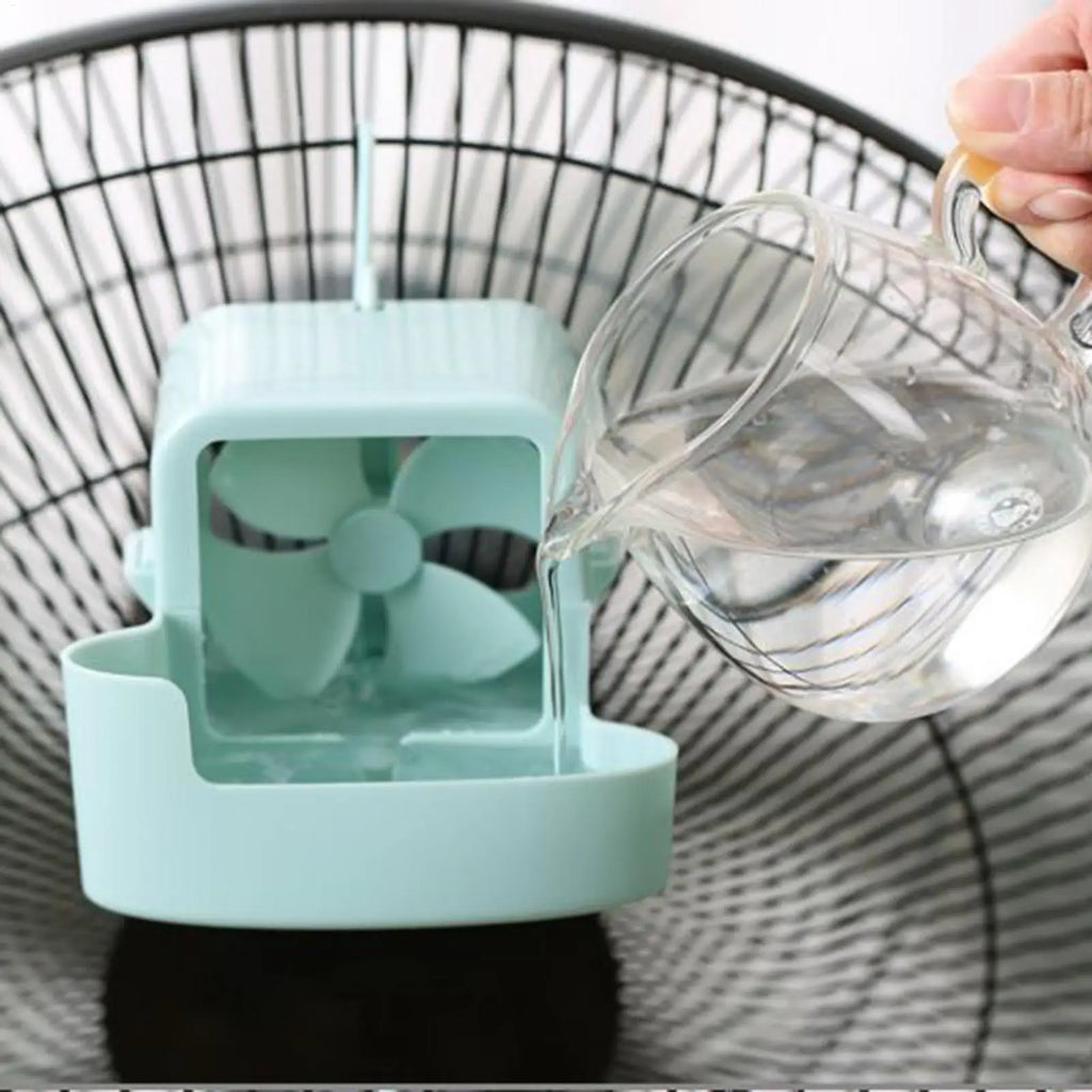 Electric Fan Hanging Cooling Tool 4 Ice Cup Household Floor Mist