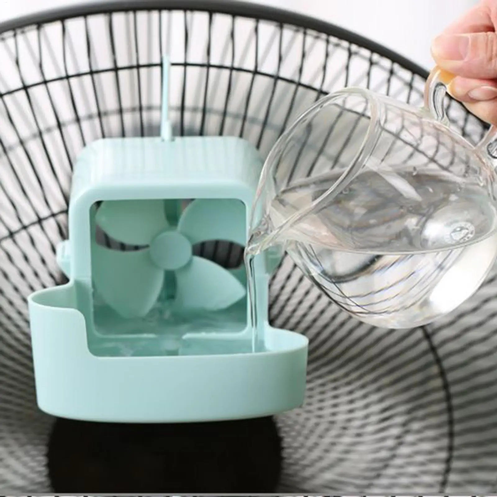 Electric Fan Hanging Cooling Tool 4 Ice Cup Household Floor Mist