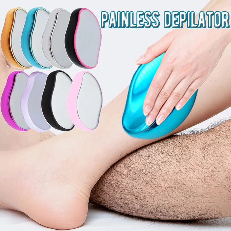Hot Crystal Physical Hair Removal Eraser Glass Hair Remover Painless Epilator Easy Cleaning Reusable Body Care Depilation Tool Zpaxo