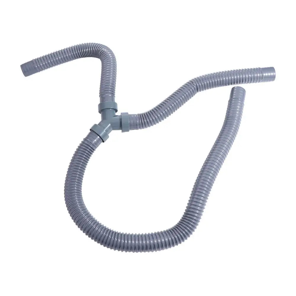 Thicken Y-type Double-slot Sewer Pipe Waste Water Outlet Durable Zpaxo Grey