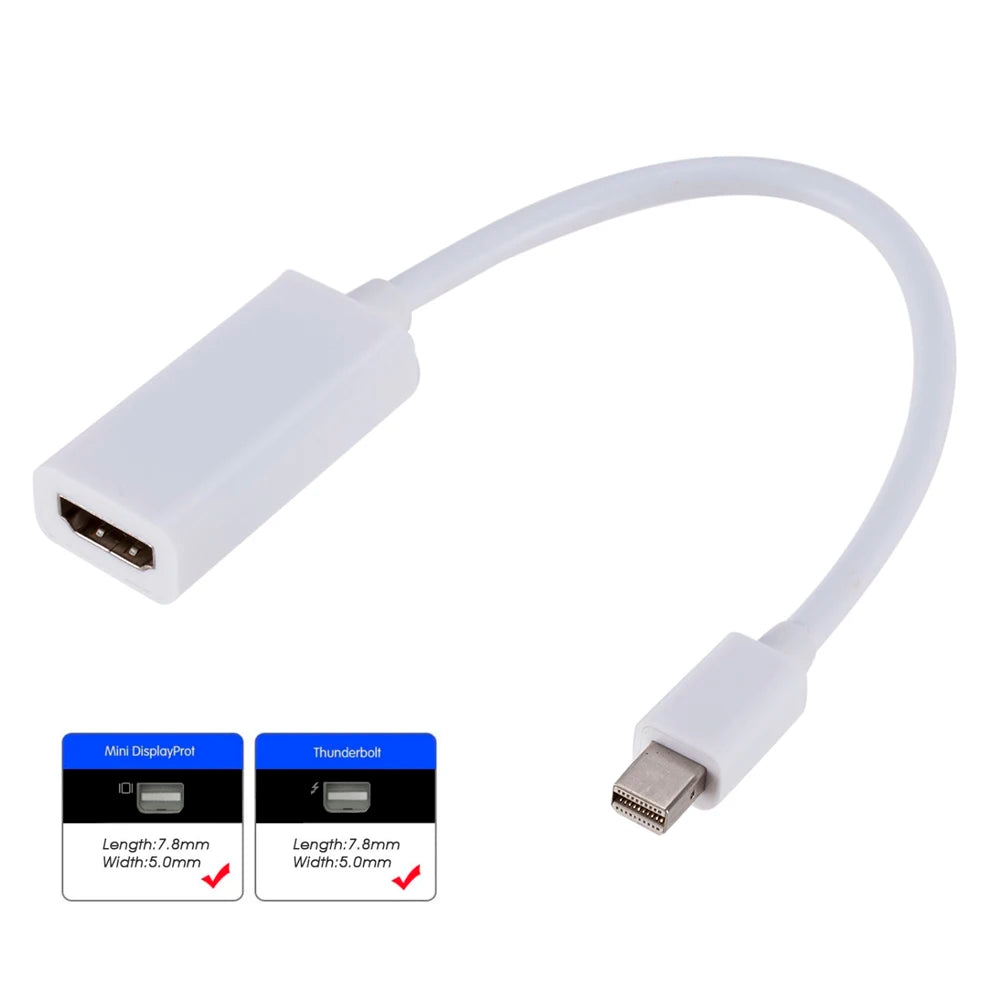 Mini Display Port DP Male to HDMI-Compatible Female Adapter Converter Cable For Thunderbolt For Apple Mac Macbook Pro Air Laptop Zpaxo