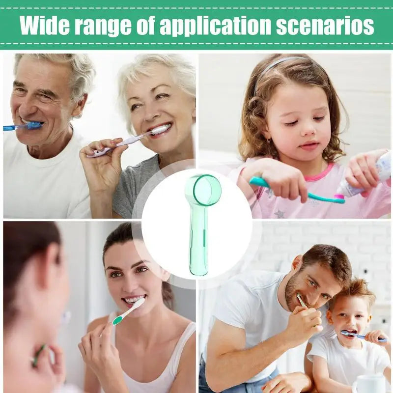 Toothbrush Dustproof Covers Caps Compatible With Braun Oral Electric Toothbrush Round Replacement Brush Heads Series Protector Zpaxo