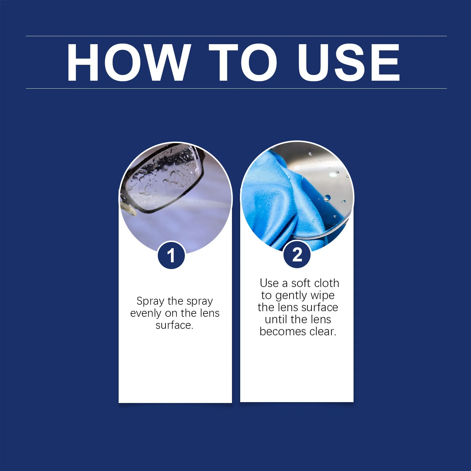 Anti-Fog Eyeglass Cleaning Spray | Clear Vision Lens Cleaner Lens Cleaning Spray Zpaxo